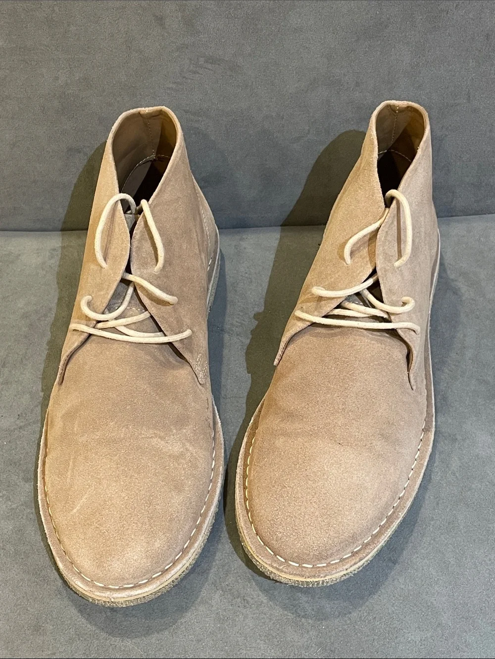 ASOS Design Tan Suede Desert Chukka Boots Size 11 - Neutral Taupe Beige